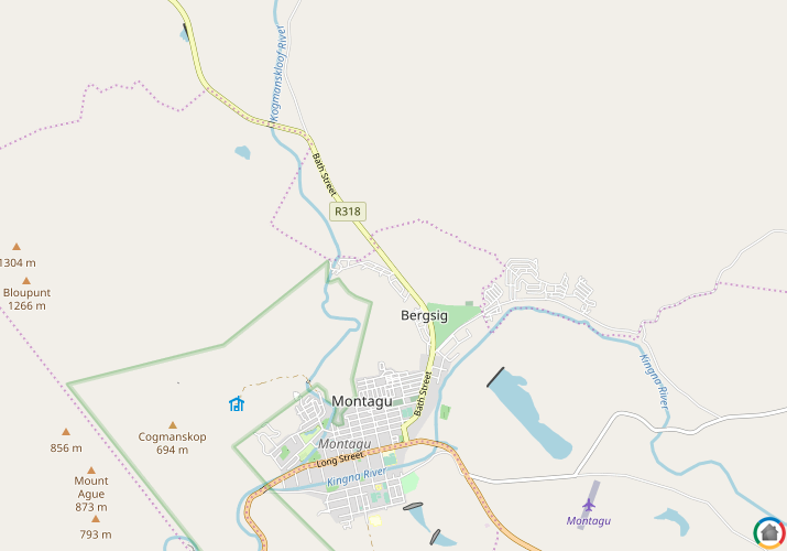 Map location of Montagu
